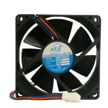 Imagem de Ventilador Cooler Ventoinha 80X80x25mm 12V 3100Rpm Asafan - Asa Fan