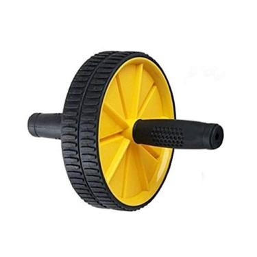 Imagem de Roda Exercício Abdominal e Lombar - Amarelo - Mbfit