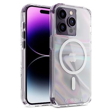 Imagem de Case-Mate – Espuma de sabão – Capa compatível com carregamento magnético para iPhone 14 Pro, compatível com carregamento magnético e acessórios – Proteção contra quedas de 3 metros – Bolha de sabão