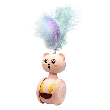 Imagem de Yustery Brinquedo tumbler para gatos brinquedo interativo para gatos brinquedo engraçado copo de gatinho brinquedo provocador de gatos