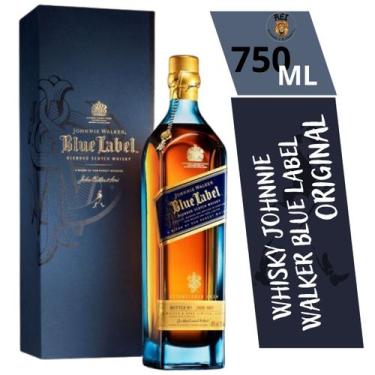Imagem de Whisky Johnnie Walker Blue Label Blended Scotch 750 Ml Com Caixa E Sel