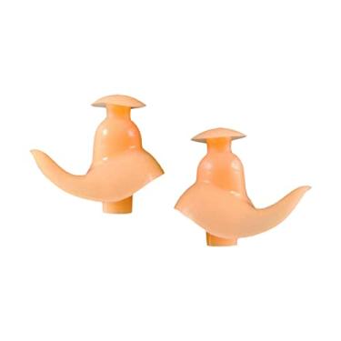 Imagem de Kokiya Protetores auriculares de silicone flexível para natação, tampões de ouvido à prova d'água para esportes aquáticos e sono tranquilo, laranja