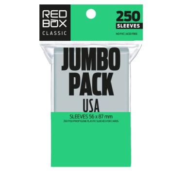 Imagem de Sleeve Jumbo: USA 56x87mm, Redbox, Plástico para Proteção de Cartas