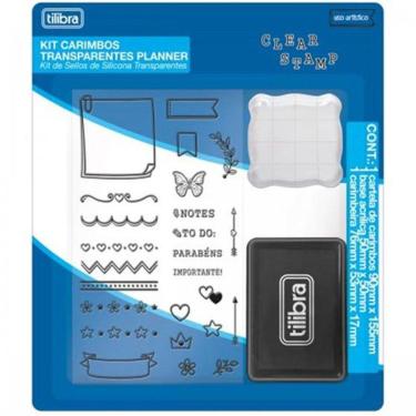 Imagem de Kit Carimbos Transparentes de Silicone Planner Tilibra