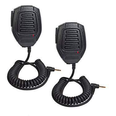 Imagem de HYS Microfone de alto-falante remoto de rádio bidirecional para Motorola T200TP T260 T100 T100TP T402 T460 T465 T600 T605 T800 Talkabout Rádio Walkie Talkie (pacote com 2)