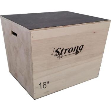Imagem de Caixa De Salto Para Exercícios 3X1 16 Oficial 40X35x45 - Strongfit