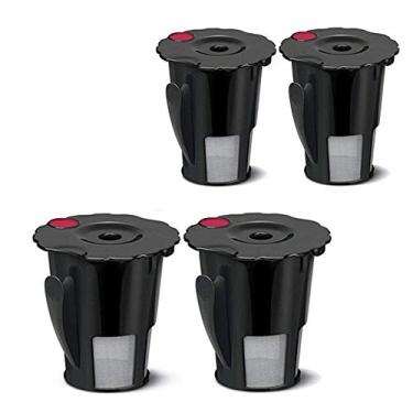 Imagem de Filtro de café pequeno preto reutilizável para Keurig 119367 2.0 My K-Cup modelo atualizado: K200/K300/K400/K500, Preto, 4
