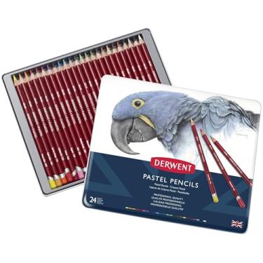 Imagem de Derwent, Lápis de Cor Pastel 24 Cores Estojo Lata, 32992
