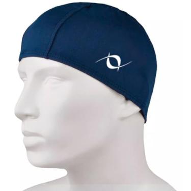 Imagem de Touca De Helanca Natação Hidroginástica Lisa Adulto Unissex (Azul Marinho)