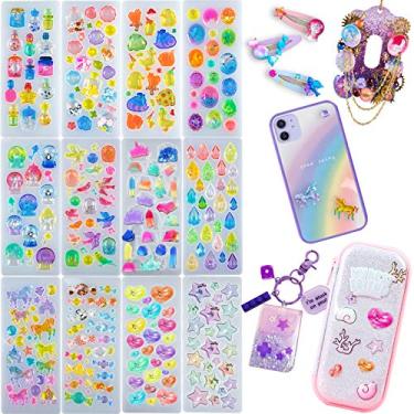 Imagem de Conjunto de moldes de silicone de resina de pedra preciosa Cabochon, unicórnio, bola de cristal, frasco de perfume, pássaro, doces, geometria para fundição de joias, capa de telefone decoden, scrapbooking, argila de polímero, 12 unidades mini 0,7 a 3,3 cm