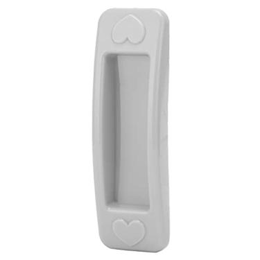 Imagem de Maçaneta da Porta, Maçaneta da Porta Deslizante Não Perfurada, Maçaneta de Plástico Em Forma de Coração, Maçanetas das Portas