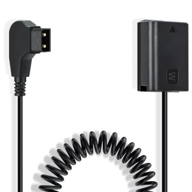 Imagem de Kimaru Cabo de bateria D-TAP para NP-FW50 para câmeras Sony Alpha ZV-E10 A7 A7II A7RII A7S A7SII A6000 A6100 A6300 A6400 A6500 A5000 A5100.