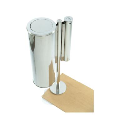 Imagem de Lixeira Externa Individual com Bituqueira 25L Basculante