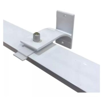 Imagem de Trilho Suíço Duplo Para Parede Maxi 2 Metros Alumínio 