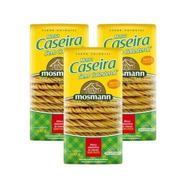 Imagem de Kit 3X: Macarrão Talharim Massa Caseira Sem Colesterol Mosmann 500g