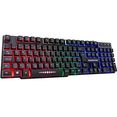 Imagem de Teclado Gamer Km-5228 Rgb Rainbow Anti-ghost, Teclas Iluminadas K-mex