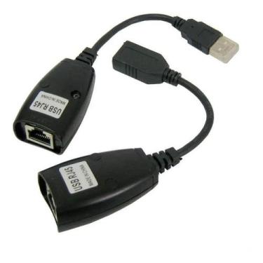 Imagem de Cabo USB Adptador Extensor Rj45 USB Via Cabo De Rede Par - MR Vendas