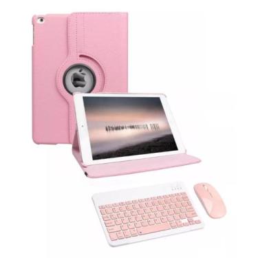 Imagem de Capa Com Teclado E Mouse Bluetooth Recarregável P iPad 9 - FAM