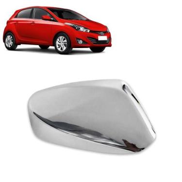 Imagem de Aplique Cromado para Capa Retrovisor HB20 2013 2014 2015 2016 2017 201