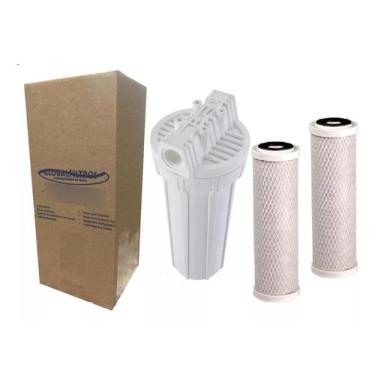 Imagem de Filtro De Água Para Cavalete Carvão Ativado + Refil Reserva - Globalfi