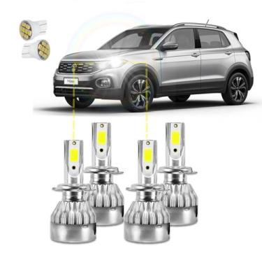 Imagem de Kit Ultra Led Vw T-cross 18/23 Canceller Anti Erro 20000lm - V10