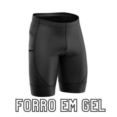 Imagem de Bermuda De Ciclismo Masculina Com Forro Em Gel E Bolsos Laterais (Way)