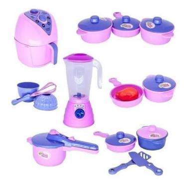 Imagem de Cozinha Infantil Eletro E Jogo De Panelinhas E Forminha 16Pç - Altimar