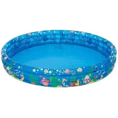 Imagem de Piscina Infantil Inflavel Translucida Fundo Do Mar 253 L - Wellmix