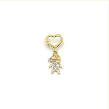 Imagem de Pingente Em Ouro 18k Menino Filho Criança Boneco - Golden Maison Joias