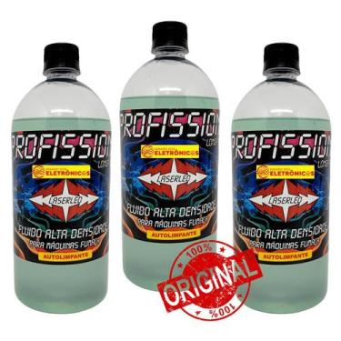 Imagem de Kit 3 Liquidos Fluido Para Maquina De Fumaça Neutro Profissional Balad