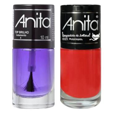 Imagem de Esmalte Vai Casar Coleção Despedida de solteira + Top Brilho 10ml Anit