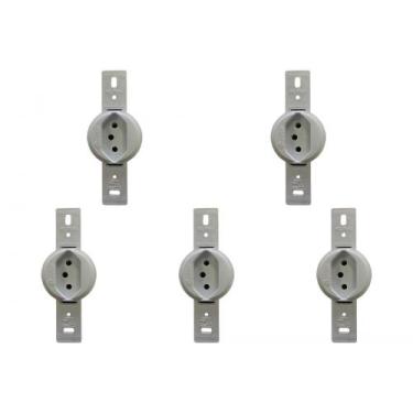 Imagem de Kit C/5 - Conjunto Para Condulete Perlex Tomada 2 Polos +...