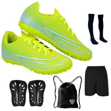Imagem de Chuteira Society Adulto Juvenil Sosaite Campo Sintético Futebol Nova +