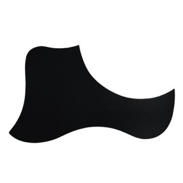 Imagem de Escudo Para Violão Boca Redonda Preto Adesivo Modelo Taylor - Ronsani