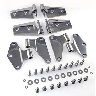 Imagem de Rugged Ridge Kit de dobradiça de porta 1111.20, aço inoxidável; Jeep Wrangler JK 07-18