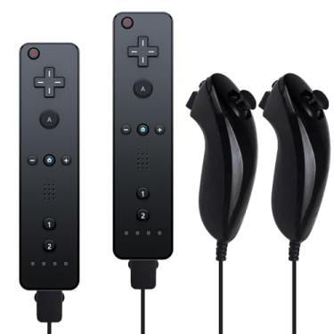 Imagem de Wii Controllers 2Packs with Nunchucks, Wii Remote with Nunchuck, Wii Controller Compatible with Nintendo Wii/Wii U