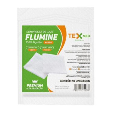 Imagem de Compressa De Gaze Estéril Texmed 13 Fios 50 Env/500 Unid