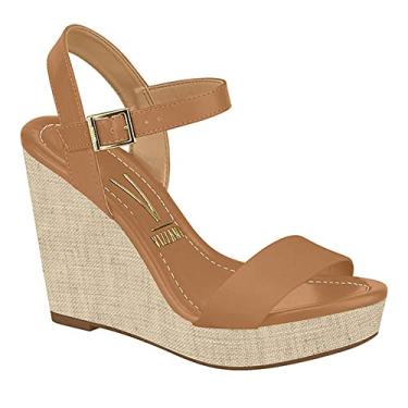 Imagem de Sandália Feminina Vizzano Anabela Plataforma Marrom 39