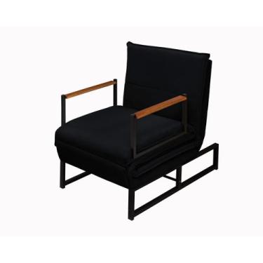 Imagem de Poltrona Banco Do Papai Reclinável Puff Retrátil Versátil Macia Apoio 