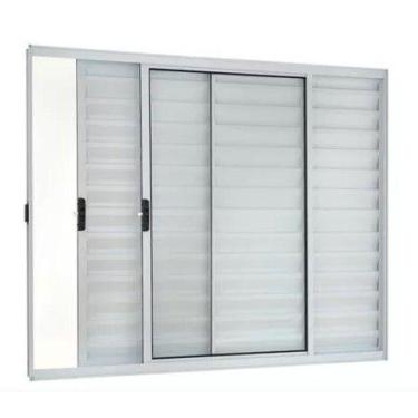 Imagem de Veneziana 3 Folhas - Alumínio Branco - Linha 18 Modular - Jaguar Esqua