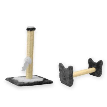 Imagem de Arranhador Para Gatos Poste P Torre Sisal Com Bolinha Poste Horizontal