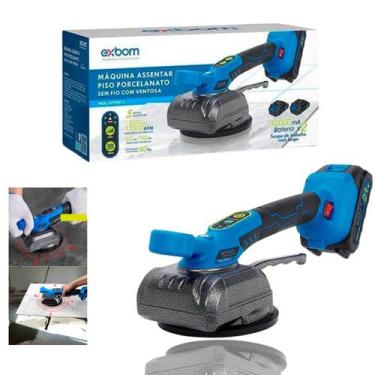 Imagem de Máquina Assentar Porcelanato Piso Elétrico 02 Baterias de 21V com 1000
