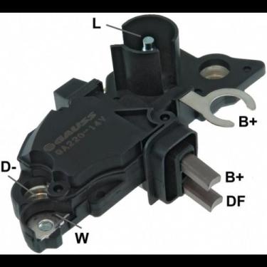 Imagem de Regulador voltagem 14V Fiat Uno 1998 a 2023 Gauss GA220