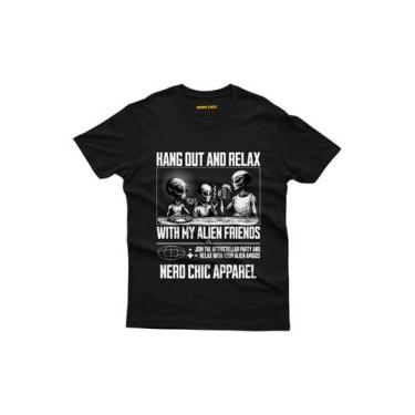 Imagem de Camiseta Geek: Hang Out and Relax: O Presente Nerd Extraterrestre Idea