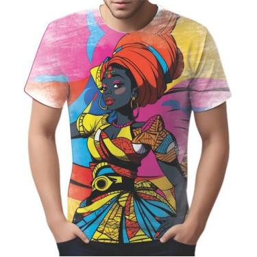 Imagem de Camiseta Camisa Tshirt Africa PopArt Mul.her Africana Arte 3 - Enjoy S