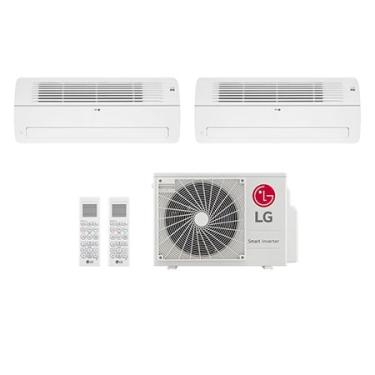 Imagem de Ar condicionado Multi Split Inverter 2 ambientes (2 X 1via 12.000BTUS) Quente/Frio WiFi integrado - MIN21V3 | LG BR