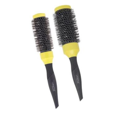 Imagem de 2 Escova Profissional Lime Green Cerâmica 33/43mm Vertix