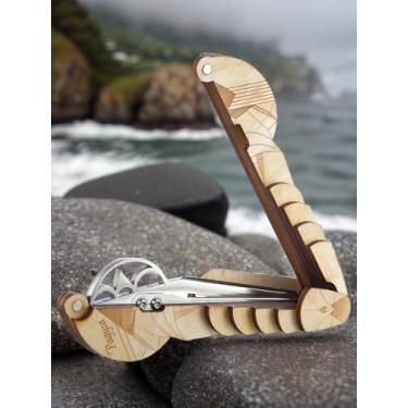 Imagem de Shamanicshop Harpa judaica por D. Glazyrin/Rainbow (em caixa de madeira) - Instrumento musical de boca profissional (harpa de mandíbula) Som bonito Excelente qualidade Original maultrommel Harpa