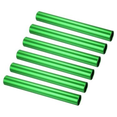 Imagem de PATIKIL Bastões de Relé de Alumínio, 6 peças Bastão de Eventos de Pista de Campo para Corrida, Ginásio, Equipamento de Pista e Campo Jogos de Aula Esportes ao Ar Livre Prática de Corrida, Verde