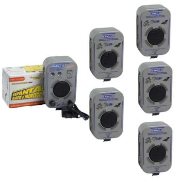 Imagem de Repelente rato morcego ultrassonico sonoro zebu   5 emissores